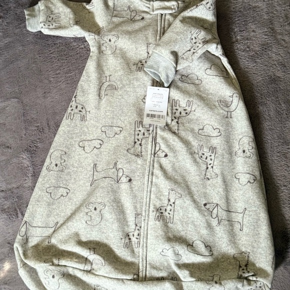 Carter's Gray Sleep Sack w/ Zipper Closure - Picture 1 of 2